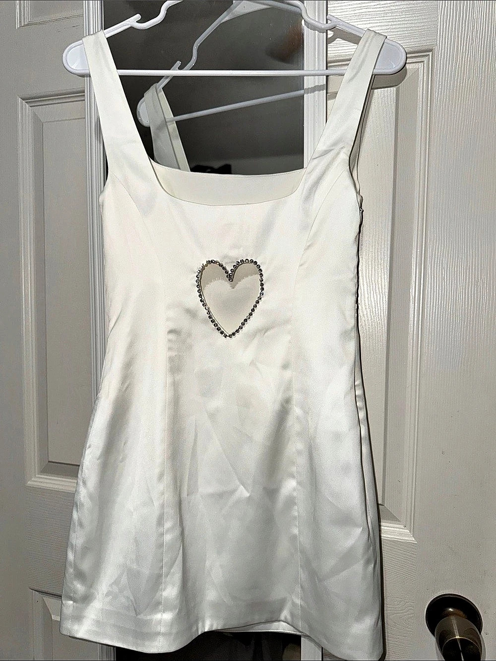Birdy Grey Matilda Heart Mini Dress White XS